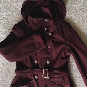 Calvin Klein hooded trench coat